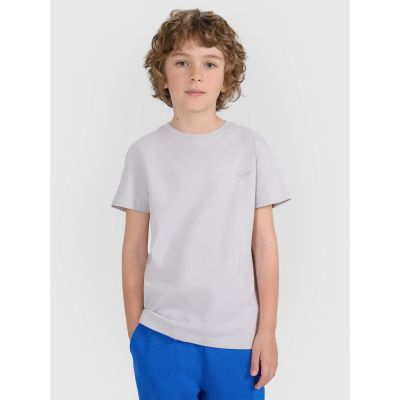 13. Regular plain T-shirt (SET OF 2) for children 4F 4FJRAW25TTSHU3157-90S