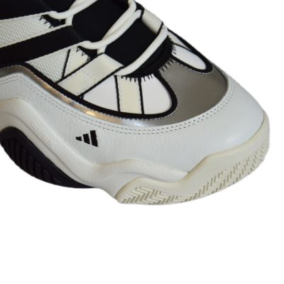 8. Adidas Top Ten 2010 Men's Basketball Shoes White Black - HR0099
