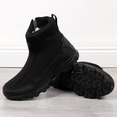 2. Men's waterproof snow boots black DK
