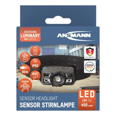 12. Ansmann headlamp priekiniu žibintu HD450FRS Li-Ion, USB-C 1600-0528