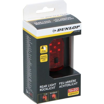 15. 5 LED REAR BICYCLE LIGHT STOP FUNCTION DUNLOP CERTIFICATE