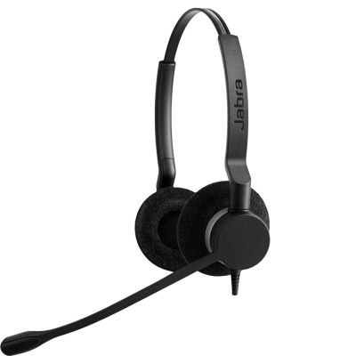 3. Jabra Biz 2300 Duo Headset Wired Headband Office/Call Center Bluetooth Black