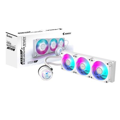 2. GIGABYTE AORUS WATERFORCE II 360 ICE Processor All-in-One Liquid Cooler 12cm White