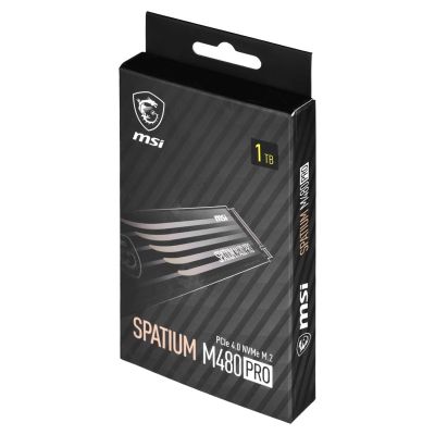 2. MSI SPATIUM M480 Pro 1TB PCIe 4.0 NVMe M.2 2280 SSD