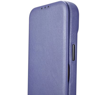 15. iCarer CE Premium Leather Folio Case iPhone 14 Plus Magnetic Flip Leather Folio Case MagSafe Light Purple (WMI14220715-LP)