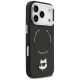 4. Karl Lagerfeld Choupette Pin MagSafe Case for iPhone 17 Pro Max - Black