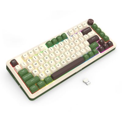 4. REDRAGON K681CGC-RGB-PRO Cyrus Keyboard USB + RF Wireless + Bluetooth White, Green