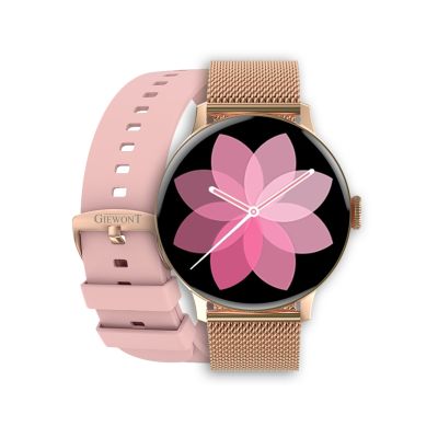 7. GIEWONT Rose Gold Women's Smartwatch GW330-1