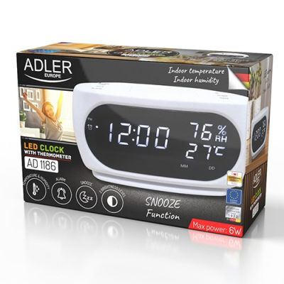 17. Alarm clock ADLER AD 1186 white