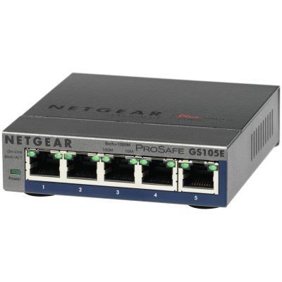 2. Netgear GS105E-200PES 5p Unmanaged Gigabit Switch