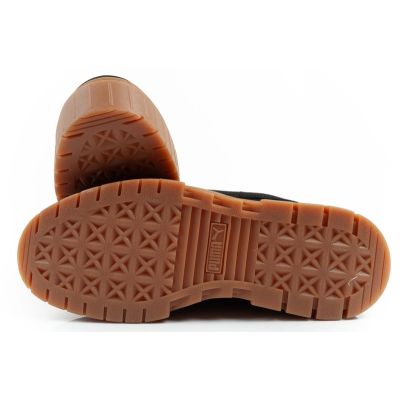 9. Puma Mayze women's sports shoes Sneakers platform black fashionable leather