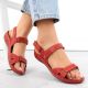 11. Red Velcro leather sandals W Helios 205