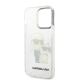 7. Karl Lagerfeld Glitter Karl&Choupette case for iPhone 14 Pro - transparent