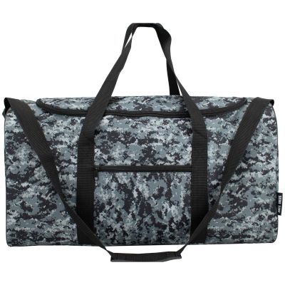 2. FITNESS/TRAVEL BAG A3032 BLACK CAMOUFLAGE SEMI LINE