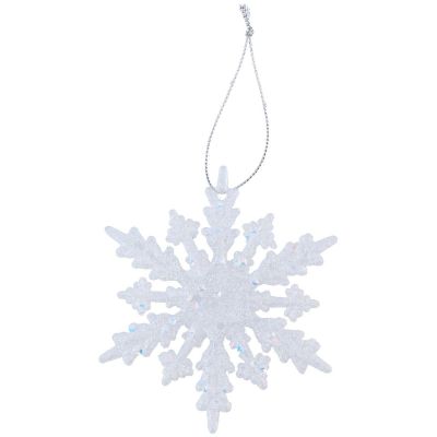 22. SNOWFLAKE BAUBLE PENDANT 2 PCS PATTERN 12 ARMS