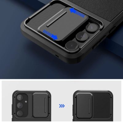 2. Tech-Protect Velar Cam+ Case for Samsung Galaxy A55 5G - Black