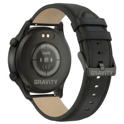 13. Smartwatch Gravity Black 2 Straps GT10-2