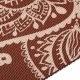 9. Gaiam Intense Rust Sundial Flower Yoga Mat 5mm 65733