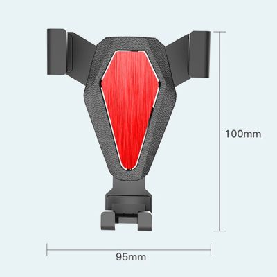 10. Gravity smartphone car holder, silver (YC07)