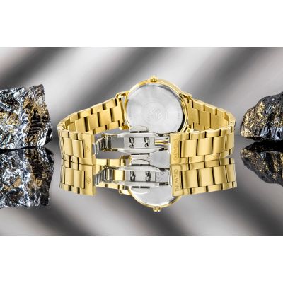 8. Giewont Sapphire Gold Silver Women's Watch GW2360-B2