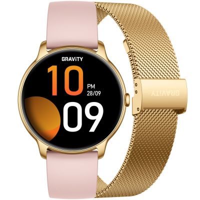 Smartwatch Gravity Gold Strap + Bracelet GT31-1