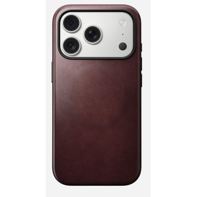 3. Nomad Modern Leather Case for 16 cm (6.3") mobile phone, Burgundy