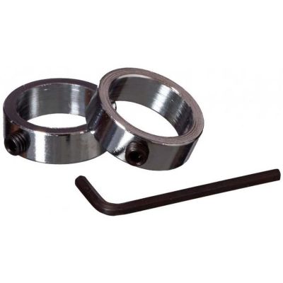 5. BAR CLAMPS RINGS CHROME SET 2 PCS BEST SPORTING fi30