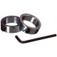 5. BAR CLAMPS RINGS CHROME SET 2 PCS BEST SPORTING fi30