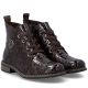 6. Women's patent leather ankle boots, brown, Rieker 71205-25