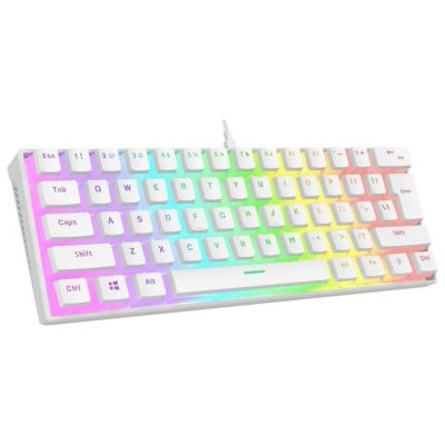 RAMPAGE RADIANT K11 RGB Mechanical Gaming Keyboard, White