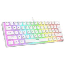 RAMPAGE RADIANT K11 RGB Mechanical Gaming Keyboard, White