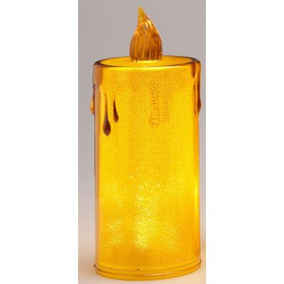 39. DECORATIVE CANDLE 8 CM AMBER WARM WHITE 1 LED
