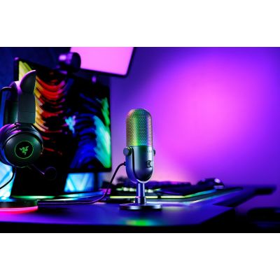 6. Razer Seiren V3 Chroma Black Tablet Microphone