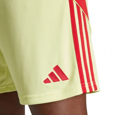 5. Men's adidas Tiro 24 shorts yellow and red JI6090