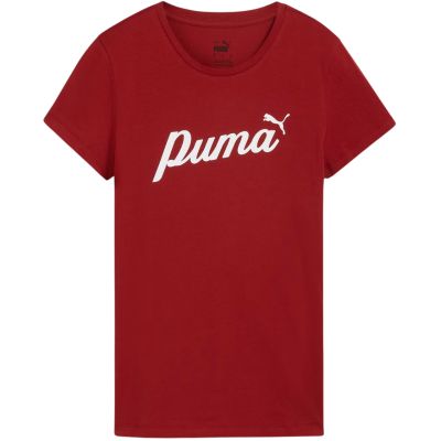 7. Puma ESS+Script women's T-shirt red 679315 13