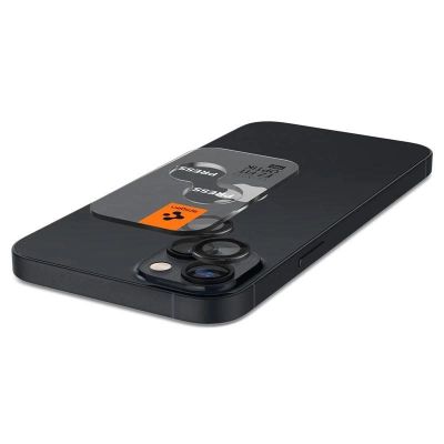 10. Spigen Glas.tR EZ Fit Optik Camera Protector for iPhone 14 / Plus / 15 / Plus - Black 2 pcs.