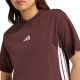 5. Women's adidas Essentials 3-Stripes Cotton T-shirt brown JX7621