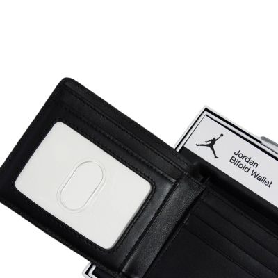 4. Air Jordan Jumpman Ingot Bifold Black Leather Wallet - MA0819-023