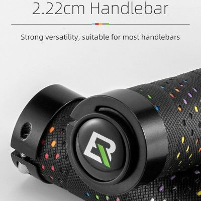 3. Rockbros bicycle handlebar grips black and red
