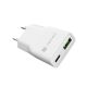 6. NATEC RIBERA GAN SLIM WALL CHARGER USB-A USB-C 20W WHITE