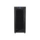 2. LANBERG FLOOR RACK CABINET 19" 27U 800X1000 GLASS DOOR LCD BLACK (FLAT PACK) FF01-8027-12BL
