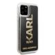 5. Karl Lagerfeld Karl Logo Glitter Case for iPhone 11 Pro - Black