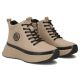 4. Leather ankle boots on the platform, insulated, beige, Filippo DBT7998