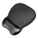 Ergonomic Mouse Pad and Wrist Rest Gel Eco Leather Large Anti-Slip - Black