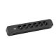 2. Bachmann Primo 2 2 m power strip 6 x network sockets Black