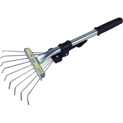 2. SMALL METAL FAN-SHAPED GARDEN RAKE