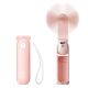 Jisulife Handheld Fan Life8 Portable USB Fan with Power Bank Function 2000mAh and Flashlight - Pink