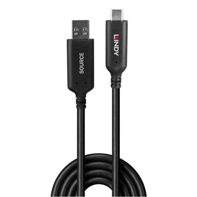 2. 10m Lindy USB 3.2 Gen 1 Type-A to Type-C Hybrid Cable