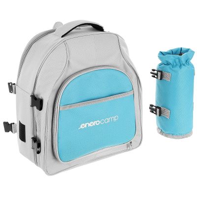 17. THERMAL PICNIC BACKPACK BLUE AND GREY 25L ENERO CAMP