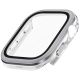 4. Uniq Voute Tempered Glass Case for Apple Watch 10 42 mm - Silver